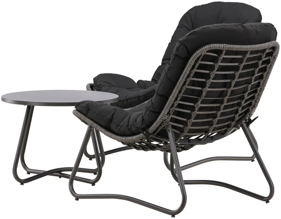 Venture Design Poilsio komplektas Cala pilkas juodas plienas