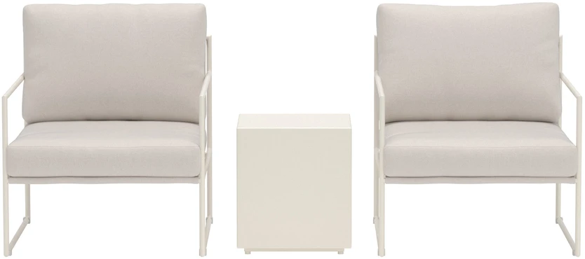 Venture Design Poilsio komplektas Lissabon 3 dalių, smėlio spalvos