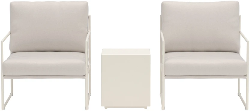 Venture Design Poilsio komplektas Lissabon 3 dalių, smėlio spalvos