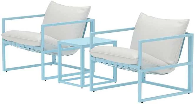 Venture Design Poilsio komplektas Messina šviesiai mėlynas smėlio