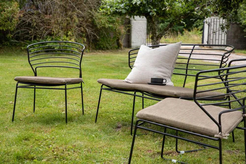 Venture Design Poilsio komplektas, Milano, 66x76x59 cm, Juoda