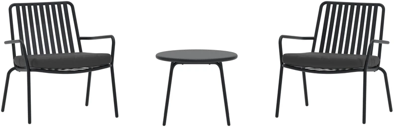 Venture Design Poilsio komplektas Mykonos juodas