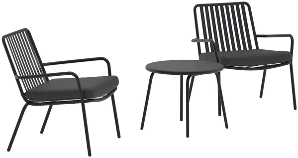 Venture Design Poilsio komplektas Mykonos juodas