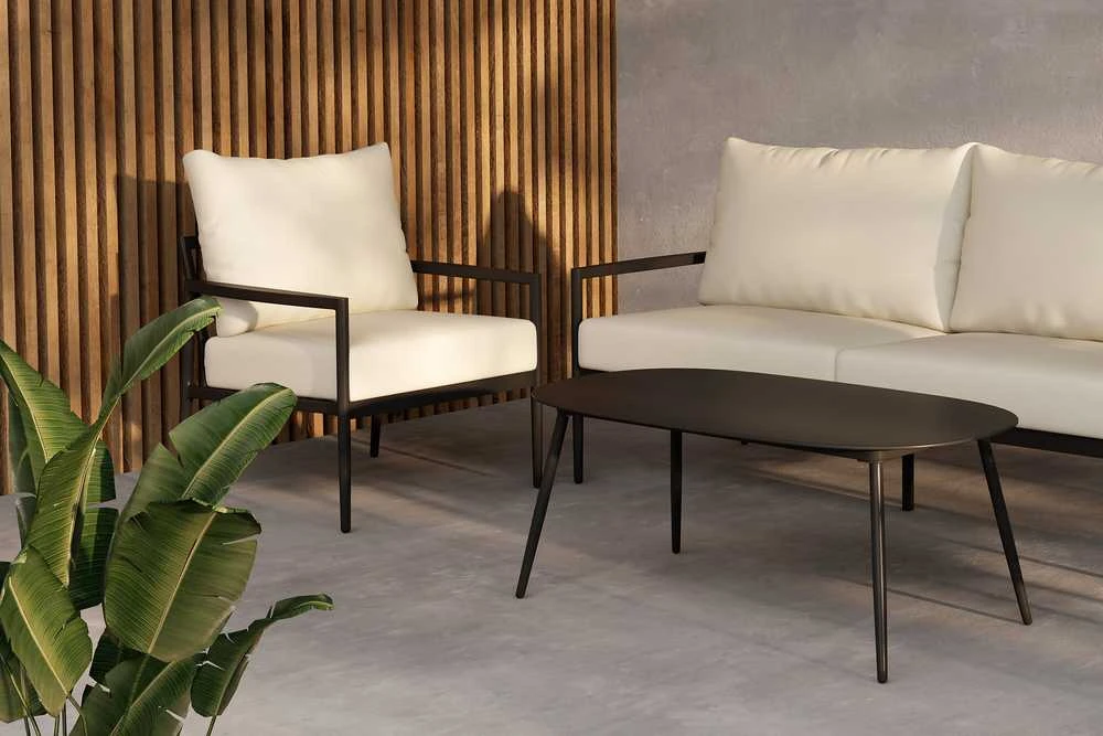 Venture Design Poilsio komplektas Taromina Juoda Smėlio spalvos