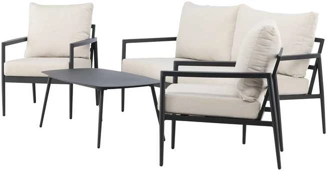 Venture Design Poilsio komplektas Taromina Juoda Smėlio spalvos