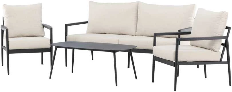 Venture Design Poilsio komplektas Taromina Juoda Smėlio spalvos