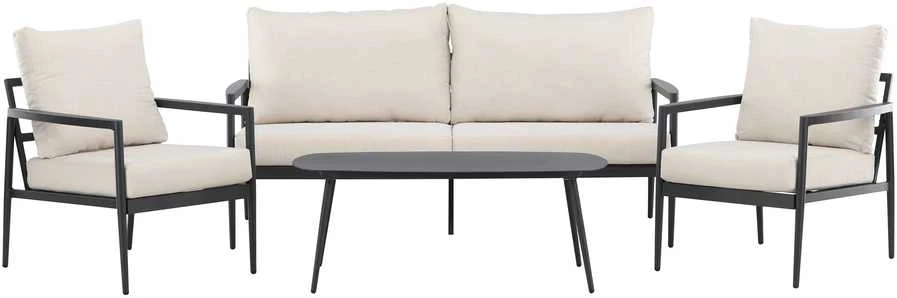 Venture Design Poilsio komplektas Taromina Juoda Smėlio spalvos