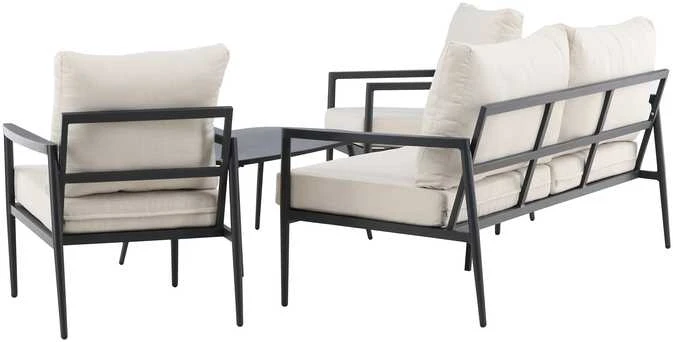 Venture Design Poilsio komplektas Taromina Juoda Smėlio spalvos