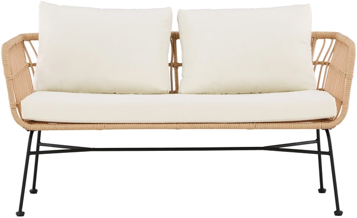 Venture Design Poilsio sofa Isola rotangas juoda smėlio spalvos