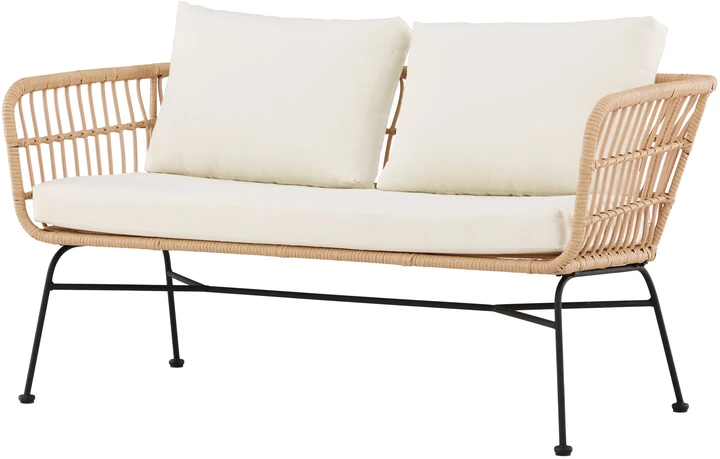 Venture Design Poilsio sofa Isola rotangas juoda smėlio spalvos