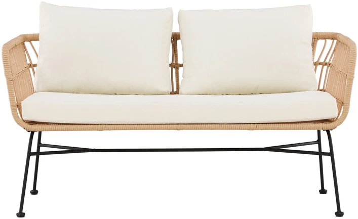 Venture Design Poilsio sofa Isola rotangas juoda smėlio spalvos