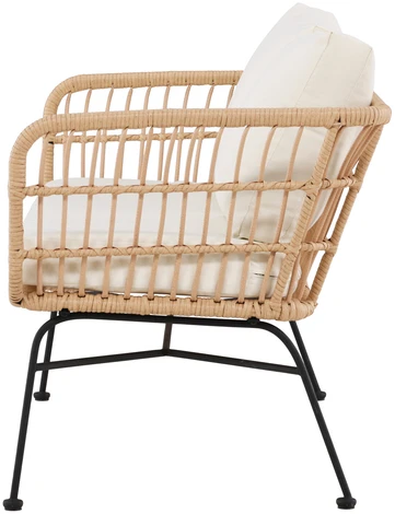 Venture Design Poilsio sofa Isola rotangas juoda smėlio spalvos