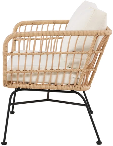Venture Design Poilsio sofa Isola rotangas juoda smėlio spalvos