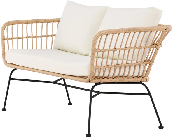 Venture Design Poilsio sofa Isola rotangas juoda smėlio spalvos