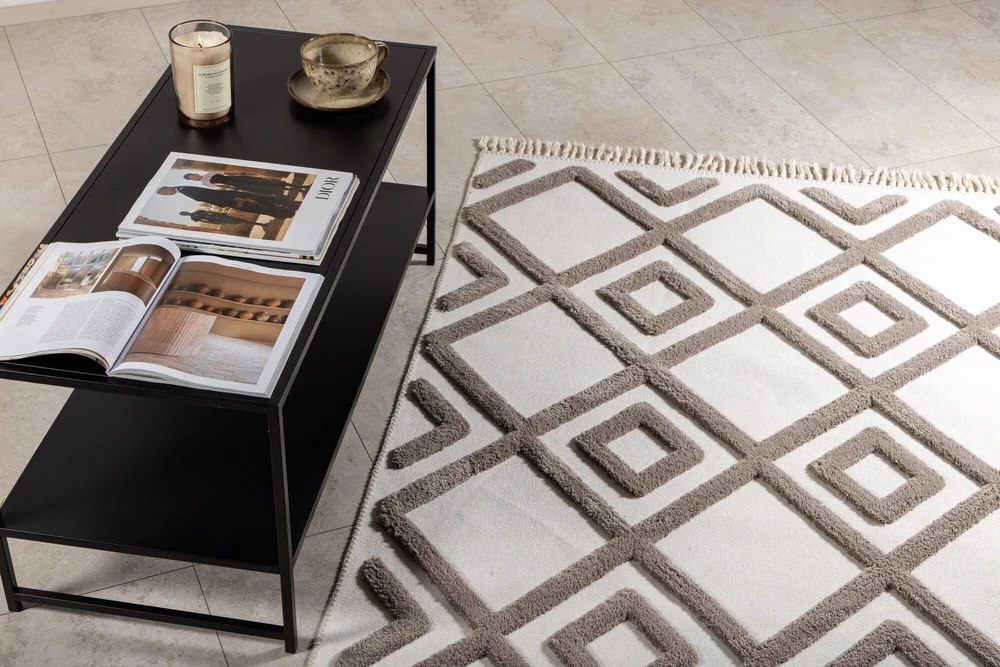Venture Design Poliestrini kilimas, Towa, 160x230 cm, Ruda