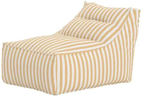Venture Design Pufas 118x94x83 cm Geltona, audinys
