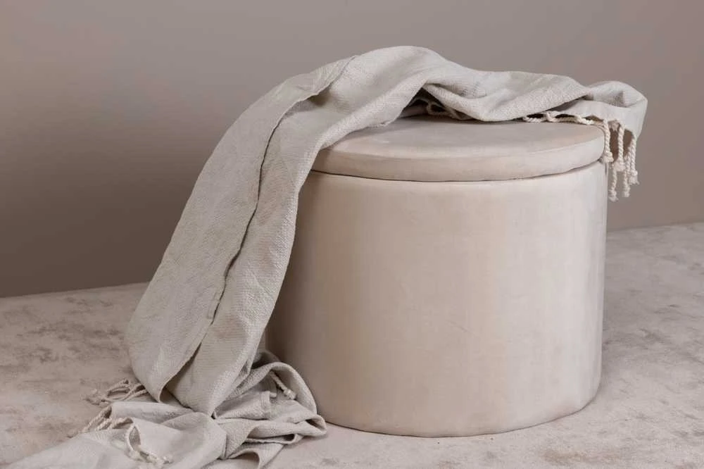 Venture Design Pufas, Dunken, 51x43 cm, kreminė