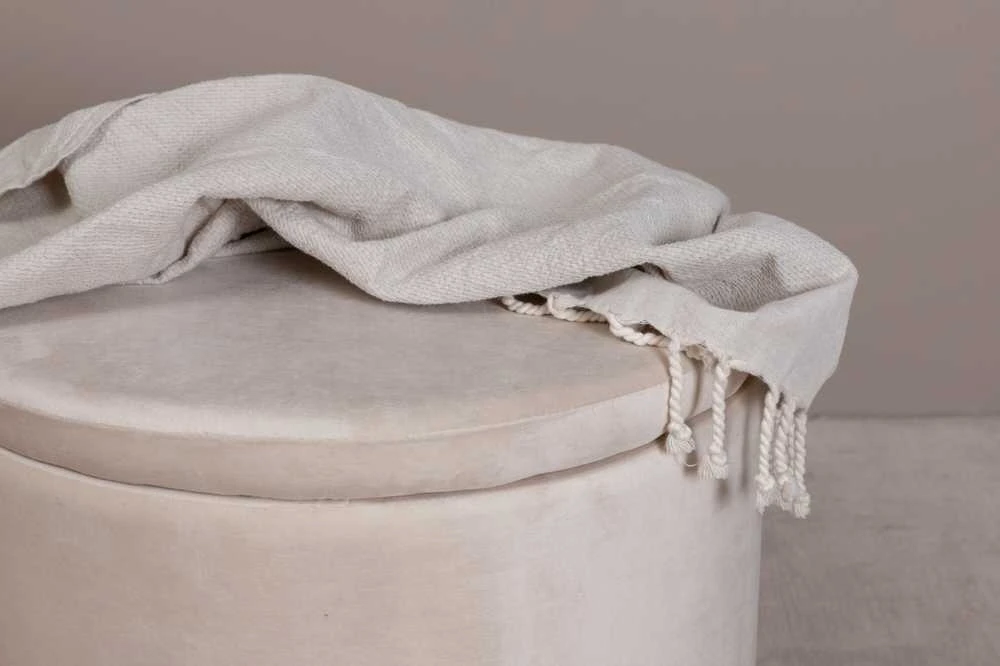 Venture Design Pufas, Dunken, 51x43 cm, kreminė