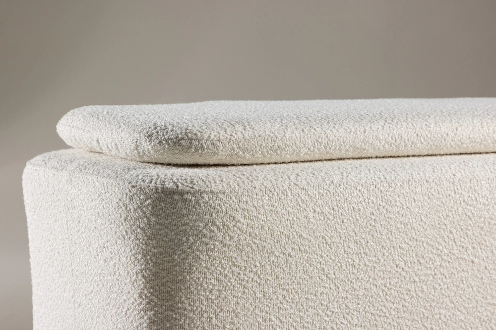Venture Design Pufas, Laurel, 52,94x82,53x65,5 cm, Balta