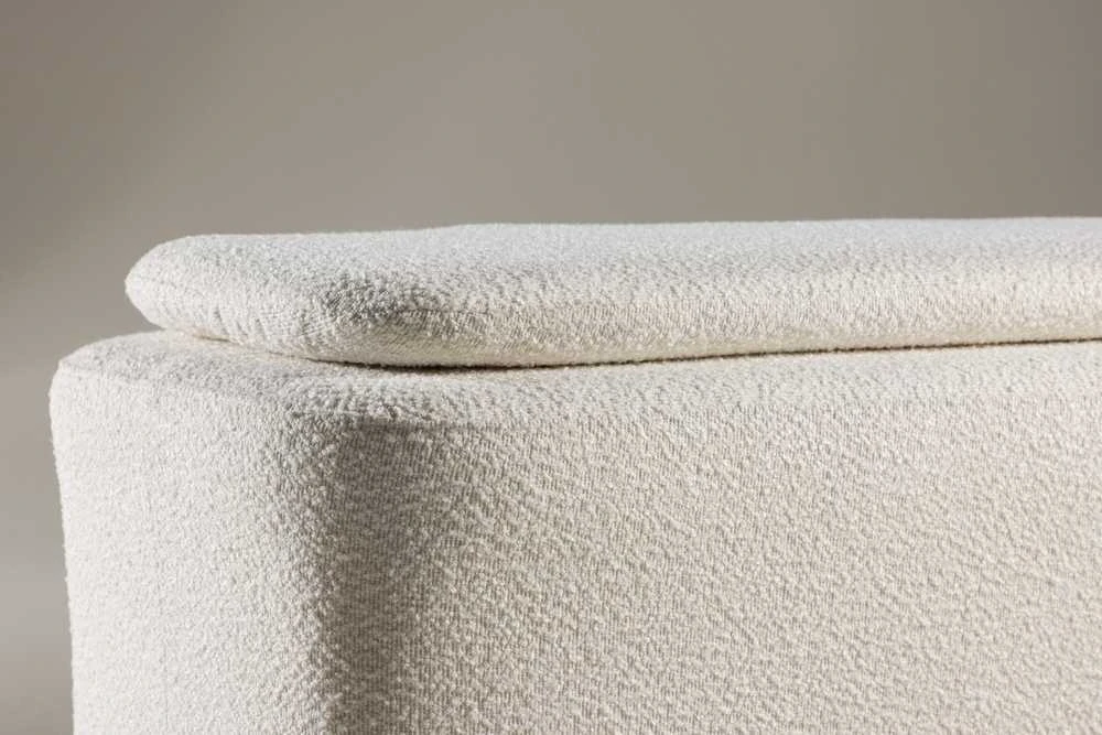Venture Design Pufas, Laurel, 52,94x82,53x65,5 cm, Balta