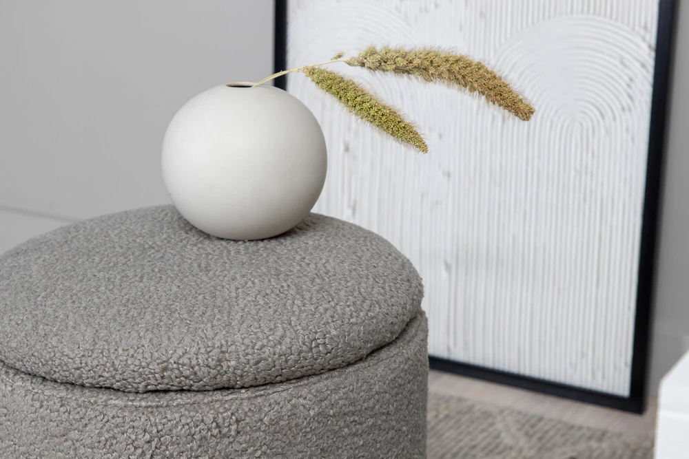 Venture Design Pufas, Limpen, 40x32 cm, Pilka