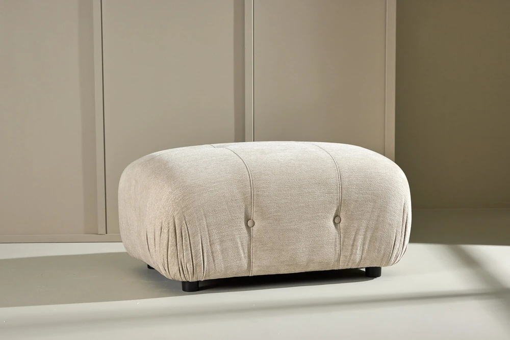 Venture Design Pufas Mika 94x67 cm smėlio spalvos
