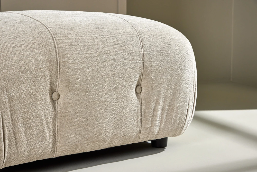 Venture Design Pufas Mika 94x67 cm smėlio spalvos