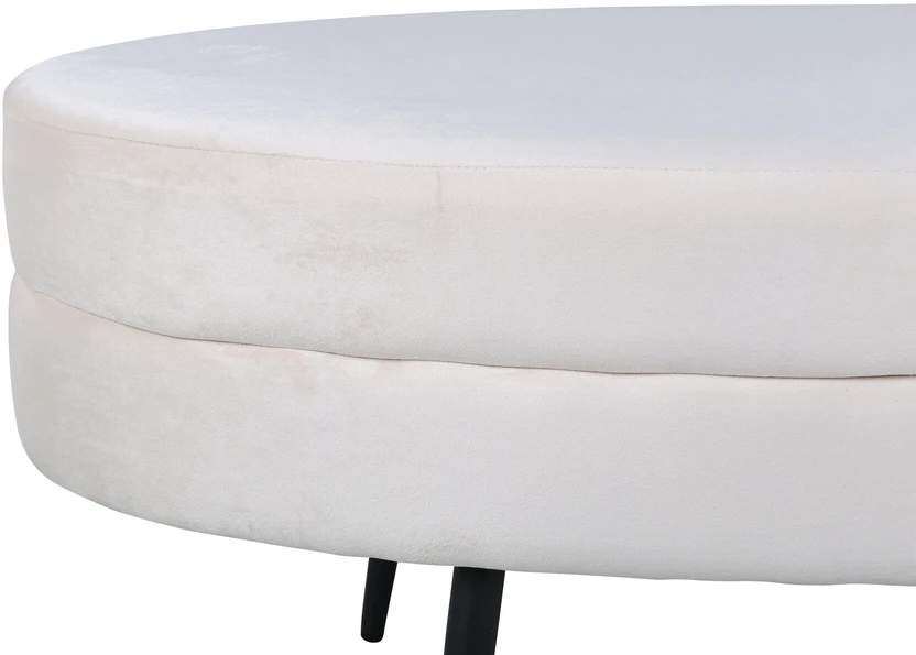 Venture Design Pufas, Otto, 100x40x41 cm, Balta