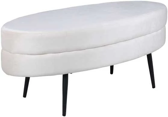 Venture Design Pufas, Otto, 100x40x41 cm, Balta