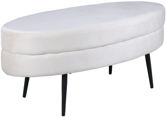 Venture Design Pufas, Otto, 100x40x41 cm, Balta