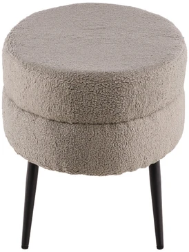 Venture Design Pufas, Otto, 100x40x41 cm, Pilkšva-pilka