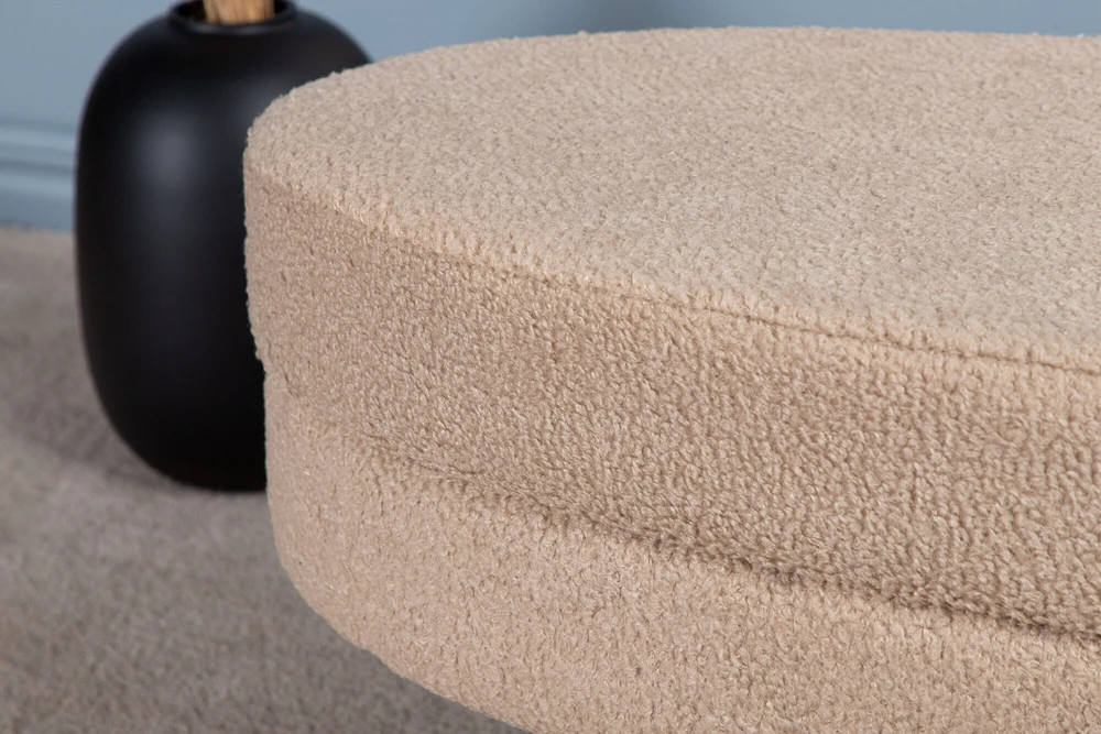 Venture Design Pufas, Otto, 100x40x41 cm, Bėžis