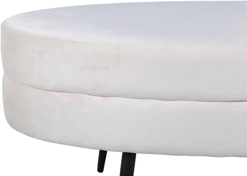 Venture Design Pufas, Otto, 100x40x41 cm, Balta
