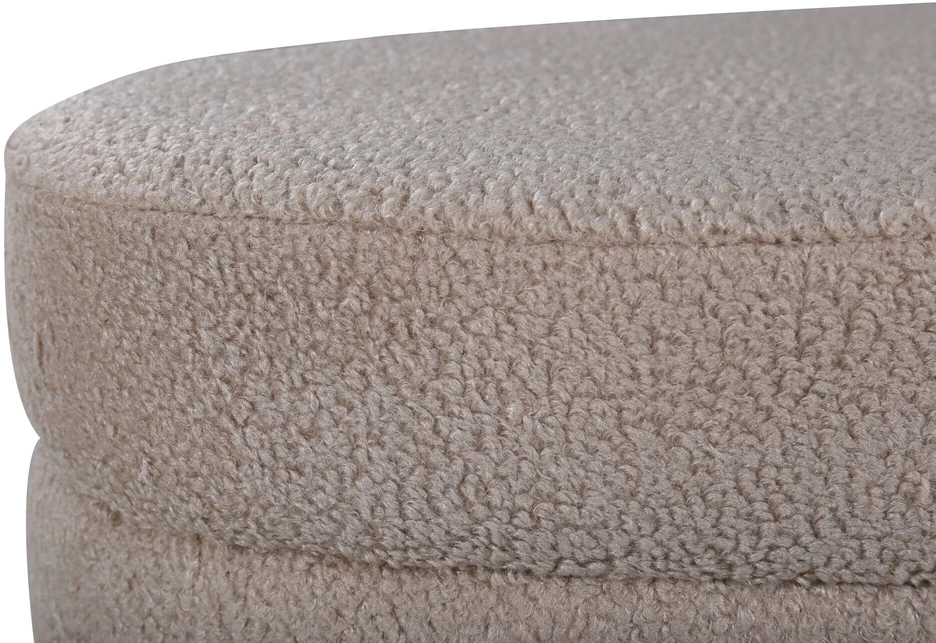 Venture Design Pufas, Otto, 100x40x41 cm, Bėžis