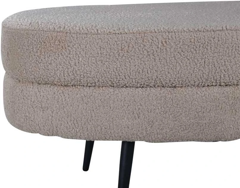 Venture Design Pufas, Otto, 100x40x41 cm, Bežis