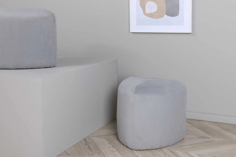 Venture Design Venture Home Peg Pufas, 46x46x41 cm, velvetas, pilkas Lumarko!