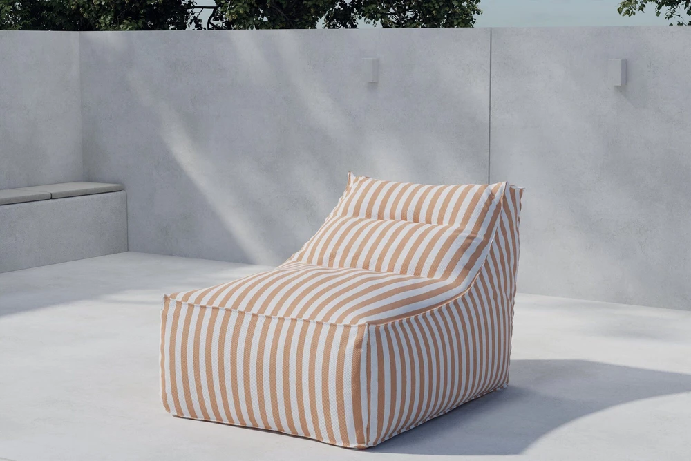 Venture Design Pufas Redang 118x94x83 cm persikinio audinio