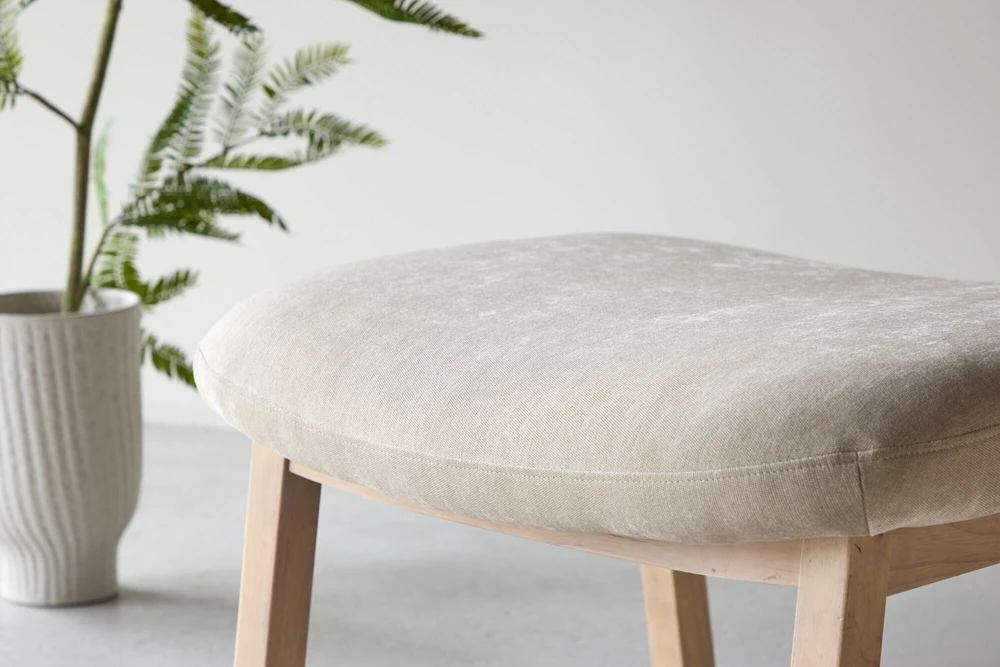 Venture Design Pufas Rile 60x42x70 cm Smėlio spalvos