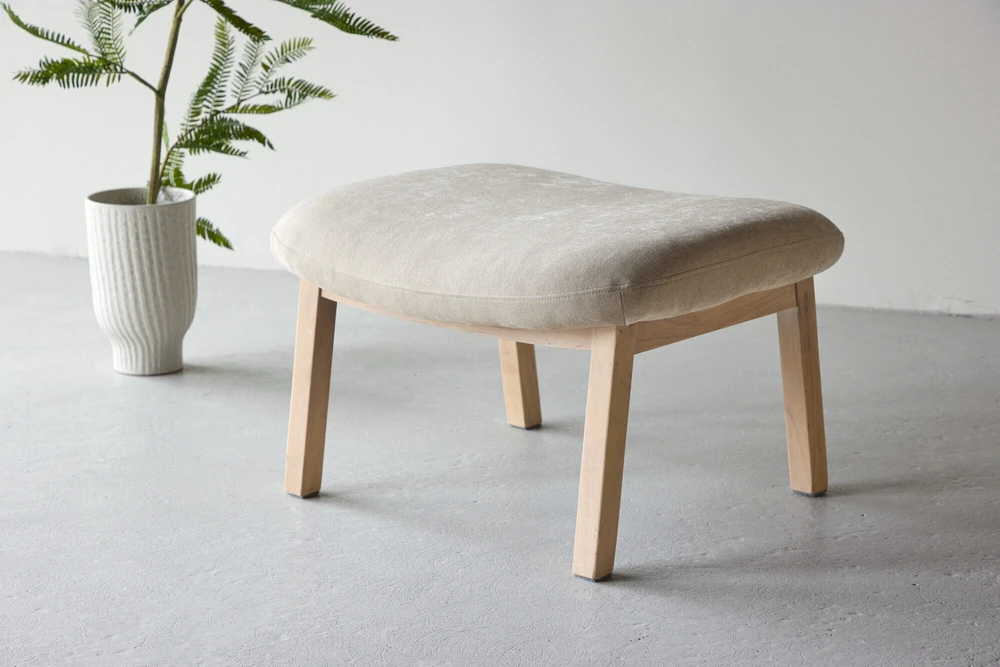 Venture Design Pufas Rile 60x42x70 cm Smėlio spalvos