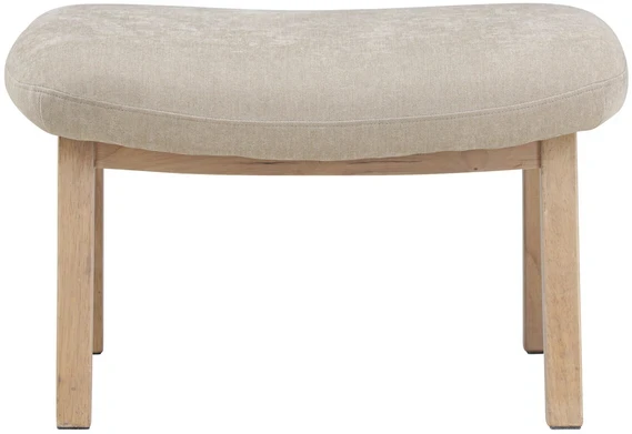 Venture Design Pufas Rile 60x42x70 cm Smėlio spalvos