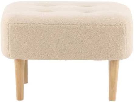 Venture Design Pufas, Salina, 59x59x40 cm, Balta