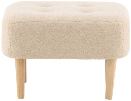 Venture Design Pufas, Salina, 59x59x40 cm, Balta