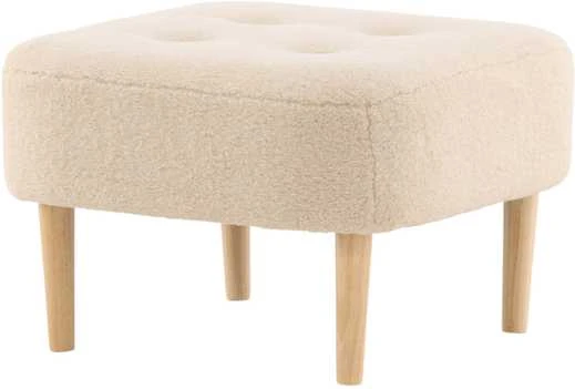 Venture Design Pufas, Salina, 59x59x40 cm, Balta