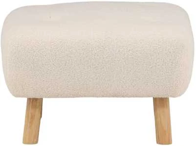 Venture Design Pufas, Salina, 60x60x28 cm, Balta