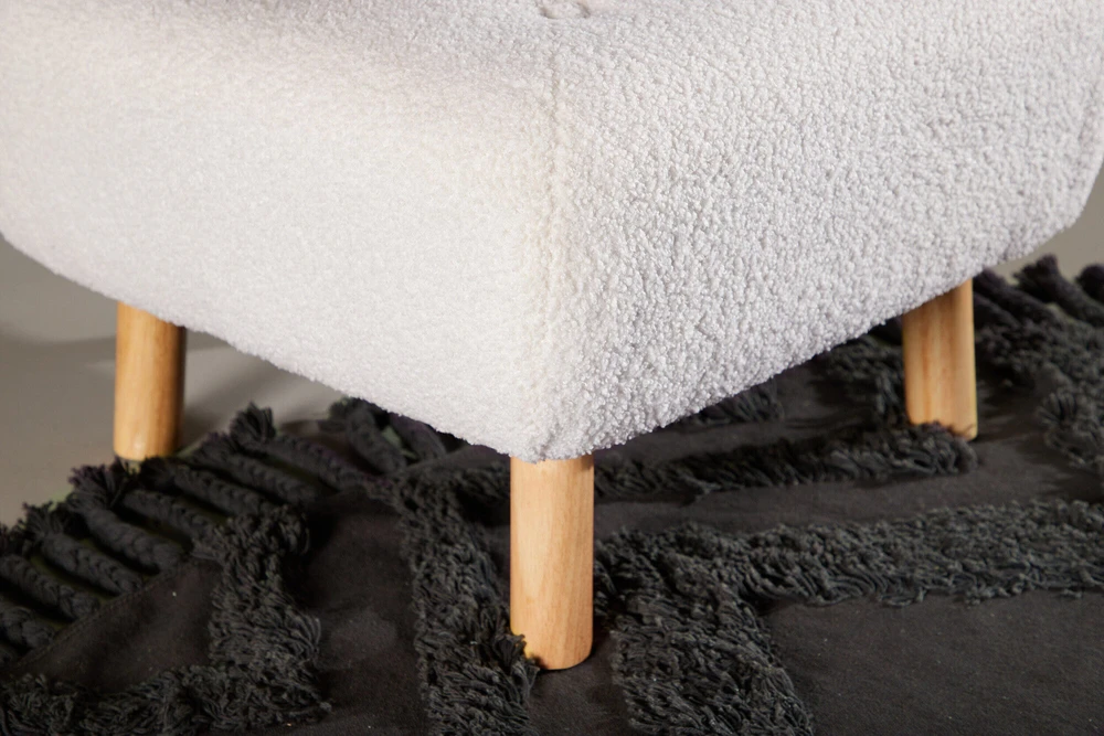 Venture Design Pufas, Salina, 60x60x28 cm, Balta