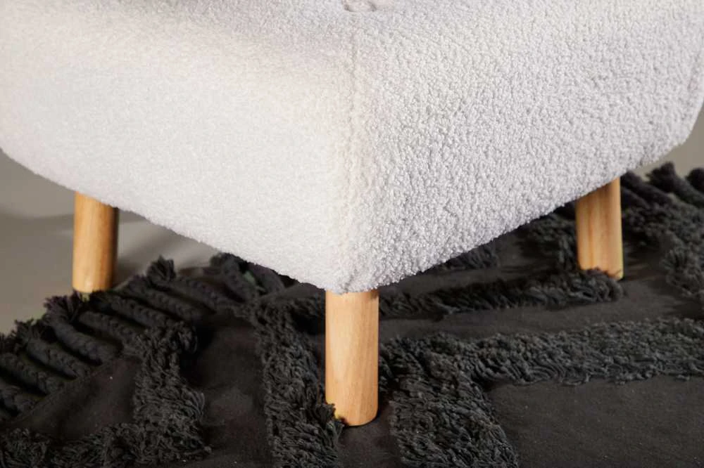 Venture Design Pufas, Salina, 60x60x28 cm, Balta