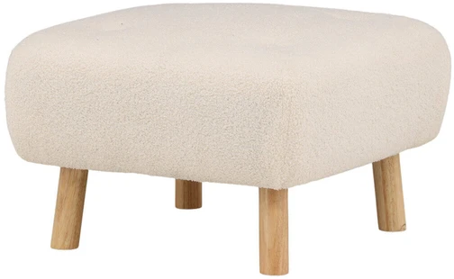 Venture Design Pufas, Salina, 60x60x28 cm, Balta