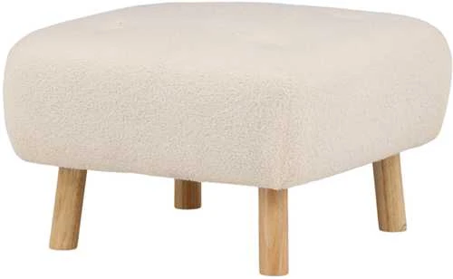 Venture Design Pufas, Salina, 60x60x28 cm, Balta