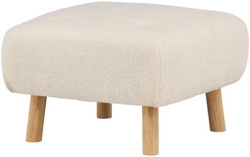 Venture Design Pufas, Salina, 60x60x28 cm, Balta