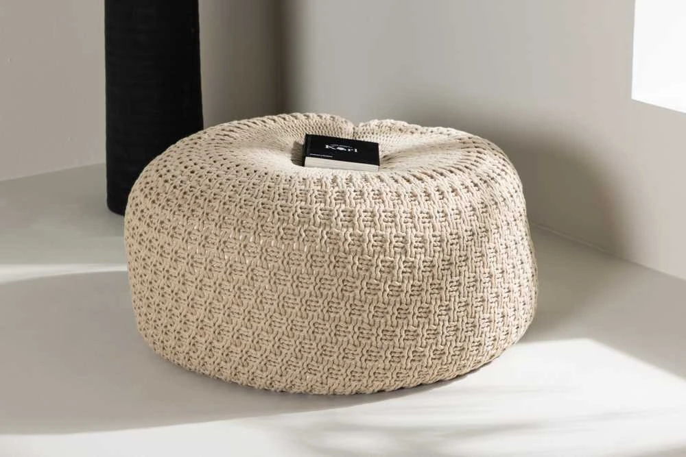 Venture Design Pufas, Sam, ⌀60 cm, Bežis